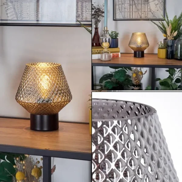 hofstein Paderne Lampe à poser Noir, 1 lumière* Lampes Modernes