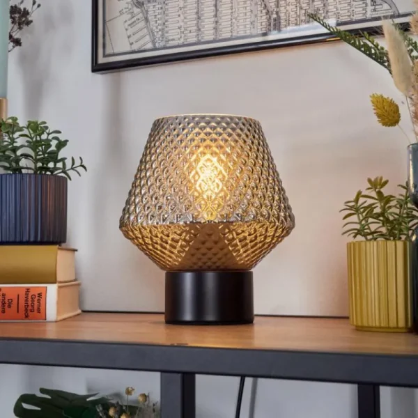 hofstein Paderne Lampe à poser Noir, 1 lumière* Lampes Modernes