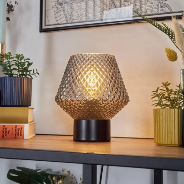 hofstein Paderne Lampe à poser Noir, 1 lumière* Lampes Modernes