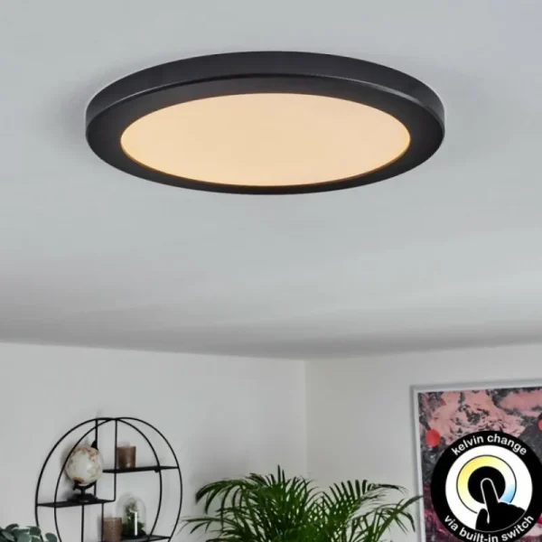 hofstein Panneau LED Canditas Noir, 1 lumière* Lampes Modernes