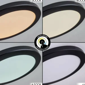 hofstein Panneau LED Canditas Noir, 1 lumière* Lampes Modernes