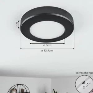 hofstein Panneau LED Canditas Noir, 1 lumière* Lampes Modernes
