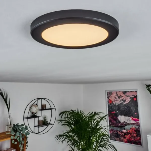 hofstein Panneau LED Canditas Noir, 1 lumière* Lampes Modernes