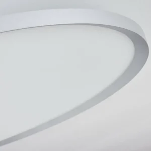 hofstein Panneau LED Kombito Argenté, Blanc, 1 lumière, Télécommandes* Lampes Modernes