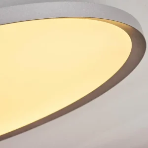hofstein Panneau LED Kombito Argenté, Blanc, 1 lumière, Télécommandes* Lampes Modernes