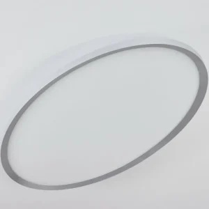 hofstein Panneau LED Kombito Argenté, Blanc, 1 lumière, Télécommandes* Lampes Modernes