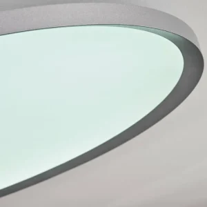 hofstein Panneau LED Kombito Argenté, Blanc, 1 lumière, Télécommandes* Lampes Modernes