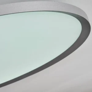 hofstein Panneau LED Kombito Argenté, Blanc, 1 lumière, Télécommandes* Lampes Modernes