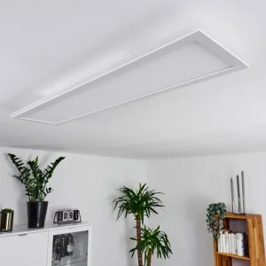 hofstein Panneau LED Mota Blanc, 1 lumière, Télécommandes, Changeur de couleurs* Lampes Modernes