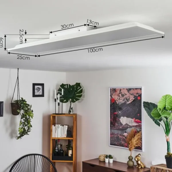 hofstein Panneau LED Nexo Blanc, 2 lumières* Lampes Modernes