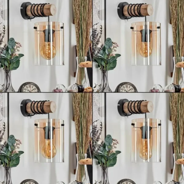 hofstein Parane Applique murale Écru, Noir, 1 lumière* Lampes Modernes