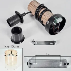 hofstein Parane Applique murale Écru, Noir, 1 lumière* Lampes Modernes