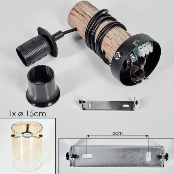 hofstein Parane Applique murale Écru, Noir, 1 lumière* Lampes Modernes