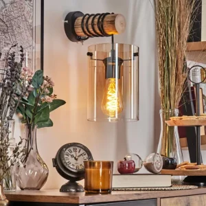 hofstein Parane Applique murale Écru, Noir, 1 lumière* Lampes Modernes
