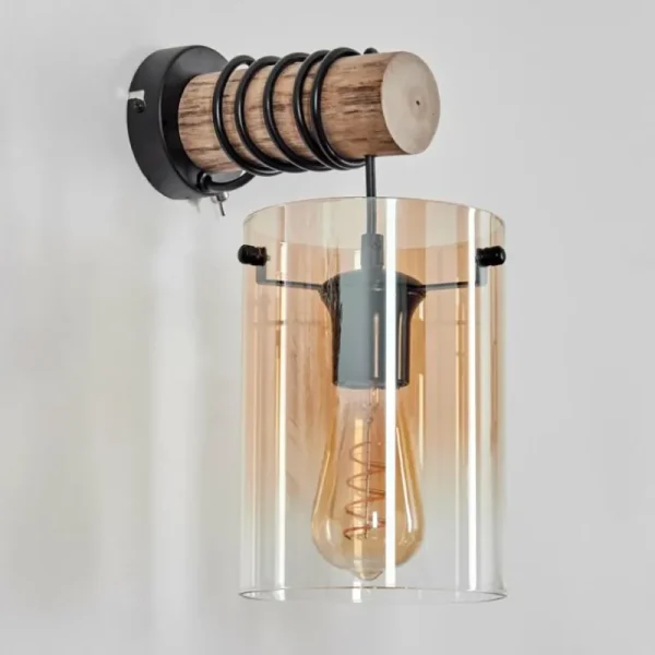 hofstein Parane Applique murale Écru, Noir, 1 lumière* Lampes Modernes