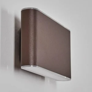 hofstein Paranhas Lampe murale d´extérieur, Luminaire de salle de bain, Luminaire Up & Down, Applique murale Rouille, 1 lumière* Lampes Modernes