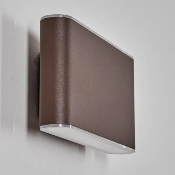 hofstein Paranhas Lampe murale d´extérieur, Luminaire de salle de bain, Luminaire Up & Down, Applique murale Rouille, 1 lumière* Lampes Modernes