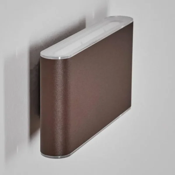 hofstein Paranhas Lampe murale d´extérieur, Luminaire de salle de bain, Luminaire Up & Down, Applique murale Rouille, 1 lumière* Lampes Modernes