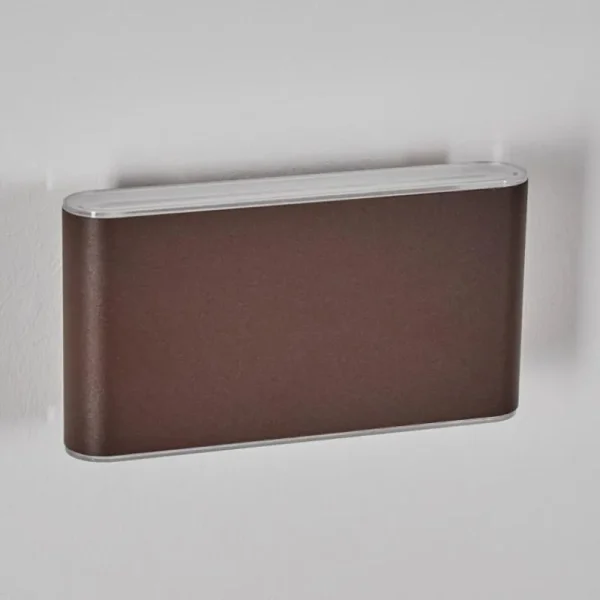 hofstein Paranhas Lampe murale d´extérieur, Luminaire de salle de bain, Luminaire Up & Down, Applique murale Rouille, 1 lumière* Lampes Modernes