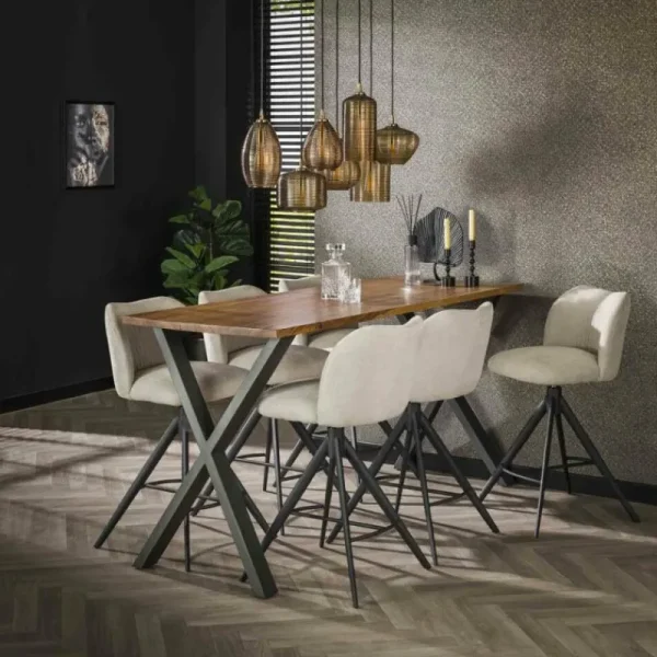 hofstein Pendelleuchte Suspension Anthracite, 7 lumières* Lampes En Verre