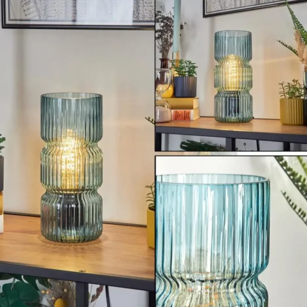 hofstein Penteado Lampe à poser Noir, 1 lumière* Lampes En Verre