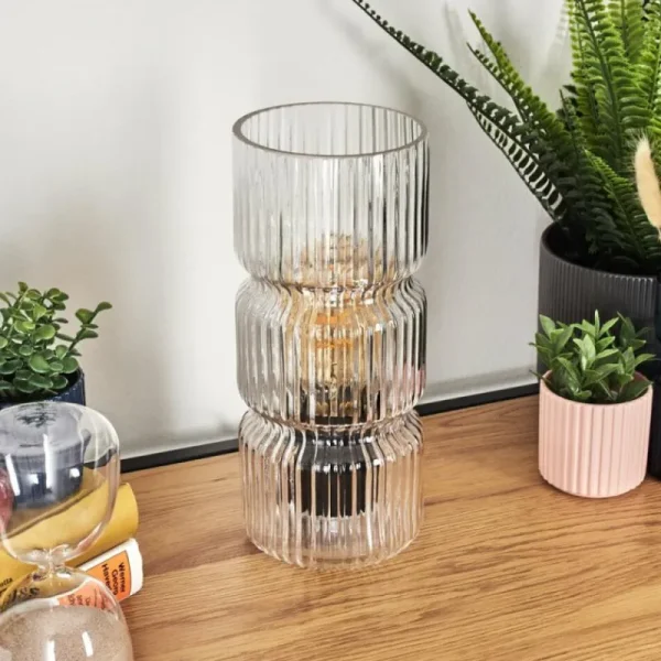 hofstein Penteado Lampe à poser Noir, 1 lumière* Lampes En Verre