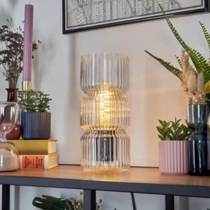 hofstein Penteado Lampe à poser Noir, 1 lumière* Lampes En Verre