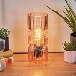 hofstein Penteado Lampe à poser Noir, 1 lumière* Lampes En Verre