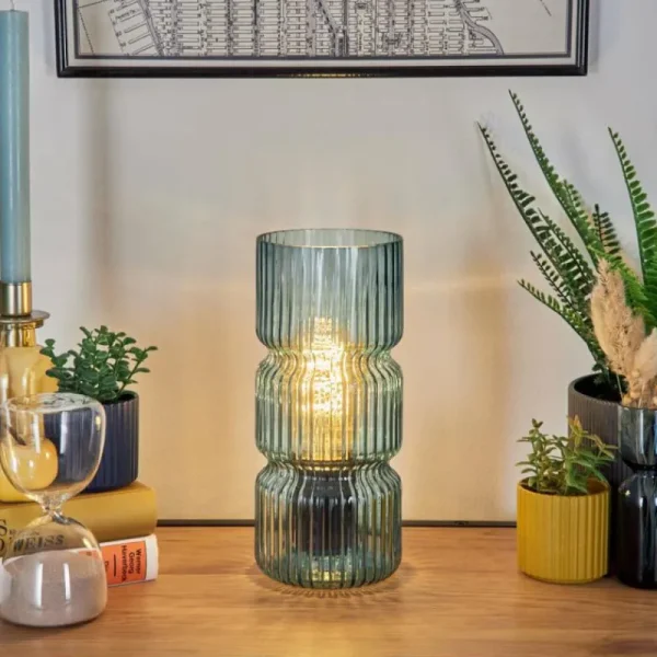 hofstein Penteado Lampe à poser Noir, 1 lumière* Lampes En Verre