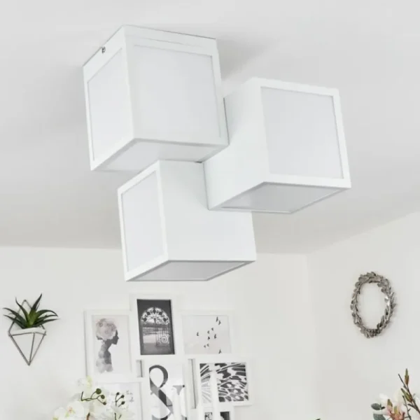 hofstein Plafonnier Allonville LED Blanc, 1 lumière* Lampes Modernes
