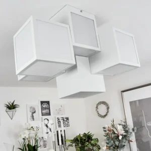 hofstein Plafonnier Allonville LED Blanc, 1 lumière* Lampes Modernes