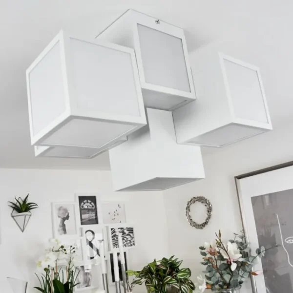 hofstein Plafonnier Allonville LED Blanc, 1 lumière* Lampes Modernes