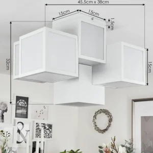 hofstein Plafonnier Allonville LED Blanc, 1 lumière* Lampes Modernes