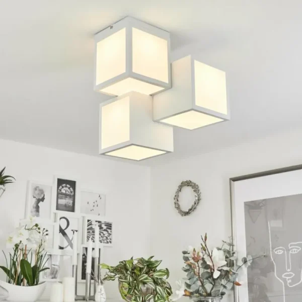 hofstein Plafonnier Allonville LED Blanc, 1 lumière* Lampes Modernes