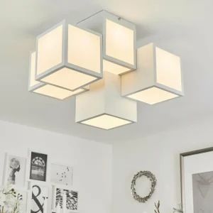 hofstein Plafonnier Allonville LED Blanc, 1 lumière* Lampes Modernes