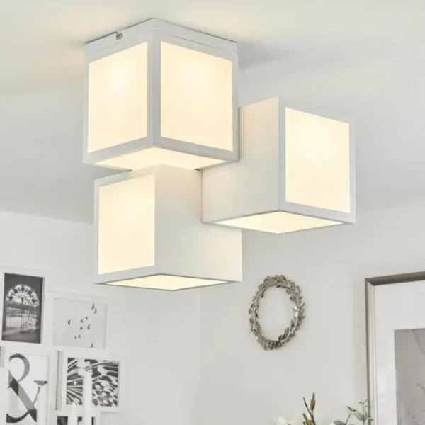 hofstein Plafonnier Allonville LED Blanc, 1 lumière* Lampes Modernes