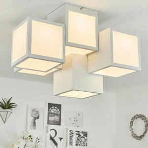 hofstein Plafonnier Allonville LED Blanc, 1 lumière* Lampes Modernes