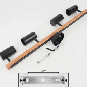 hofstein Plafonnier Arbrentin Écru, Noir, 4 lumières* Lampes Modernes