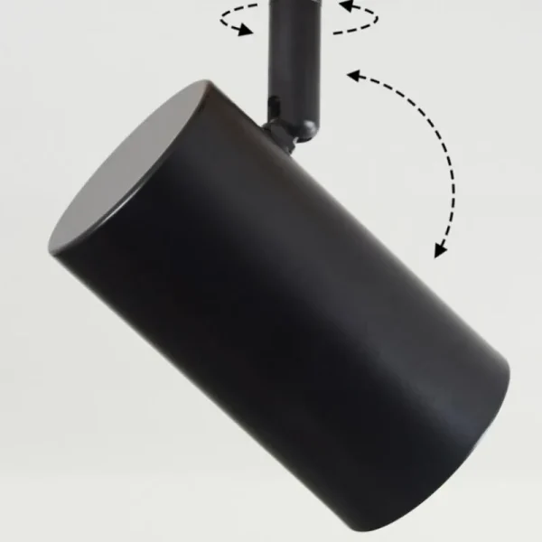 hofstein Plafonnier Arbrentin Écru, Noir, 4 lumières* Lampes Modernes