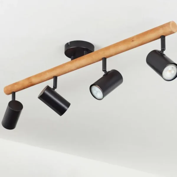 hofstein Plafonnier Arbrentin Écru, Noir, 4 lumières* Lampes Modernes