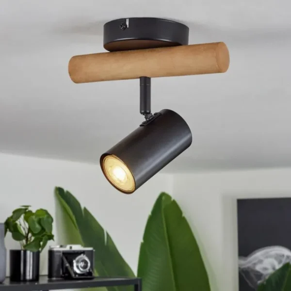 hofstein Plafonnier Arbrentin Écru, Noir, 1 lumière* Lampes Modernes