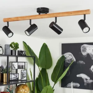 hofstein Plafonnier Arbrentin Écru, Noir, 4 lumières* Lampes Modernes