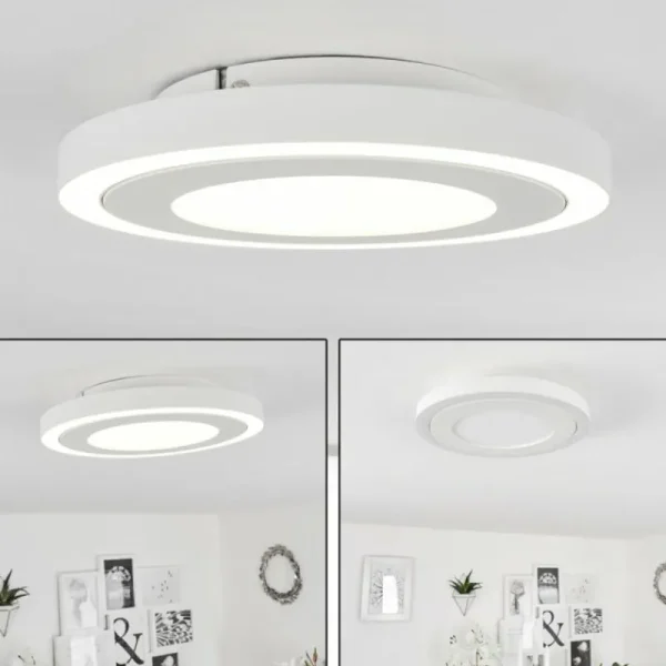 hofstein Plafonnier Audrieu LED Blanc, 2 lumières* Lampes Modernes
