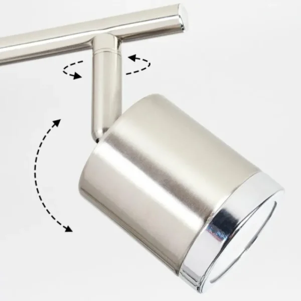 hofstein Plafonnier Autilla LED Nickel mat, 4 lumières* Lampes Modernes