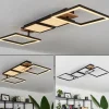 hofstein Plafonnier Avelal LED Brun, Couleur bois, Noir, 1 lumière* Lampes Modernes