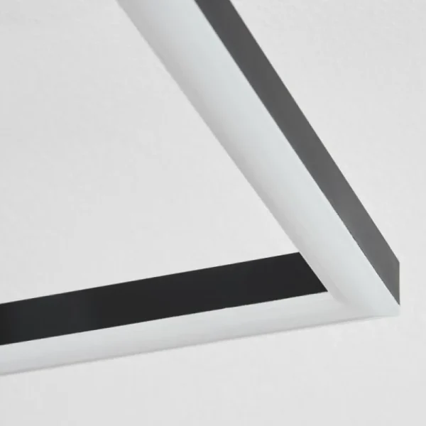 hofstein Plafonnier Avelal LED Brun, Couleur bois, Noir, 1 lumière* Lampes Modernes