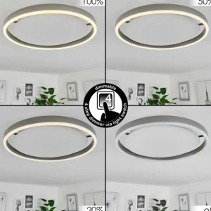 hofstein Plafonnier Barril LED Aluminium, 1 lumière* Lampes Modernes