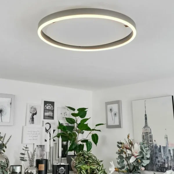 hofstein Plafonnier Barril LED Aluminium, 1 lumière* Lampes Modernes