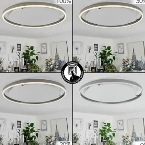 hofstein Plafonnier Barril LED Blanc, 1 lumière* Lampes Modernes