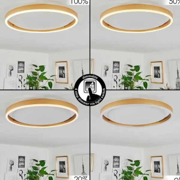 hofstein Plafonnier Barril LED Blanc, 1 lumière* Lampes Modernes